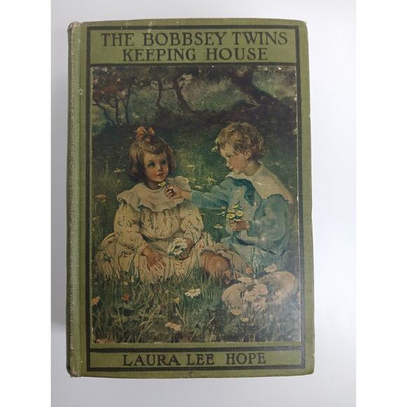 The Bobbsey Twins Laura Lee Hope Hardcover Lot of 2 Keeping House On A Houseboat - Picture 1 of 10